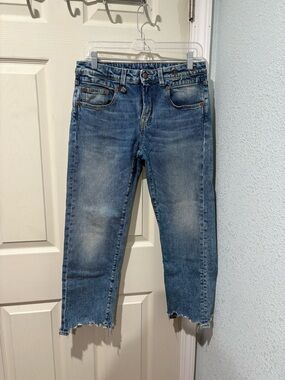 R13 Boy Straight W Rips Jeans